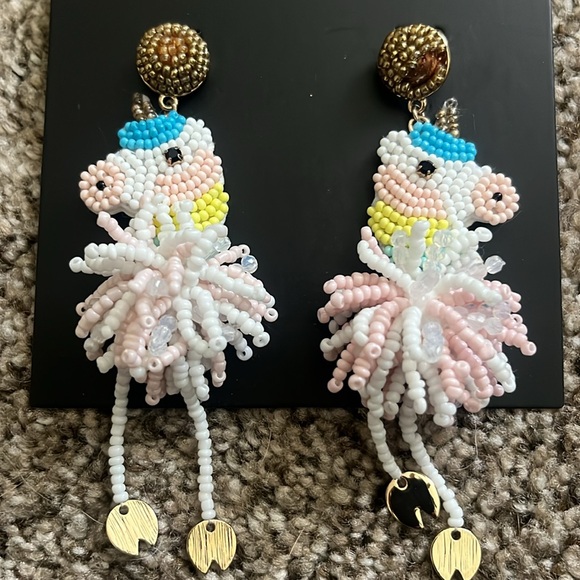 NWT Baublebar Unicorn Earrings - Picture 2 of 3